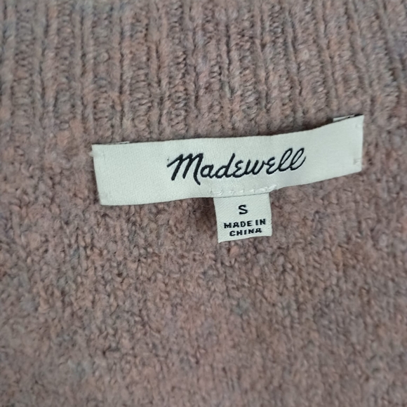 Embroidered Cross-Stitch Floral Sweater - Heather Lavender Size Small Retail$110 - Picture 8 of 13